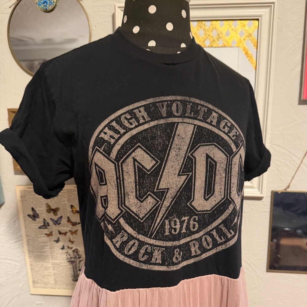AC/DC Edition! Band Tee to maxi! Repurposed. 🎸The Remix Collection 🥁 - Picture 5 of 7